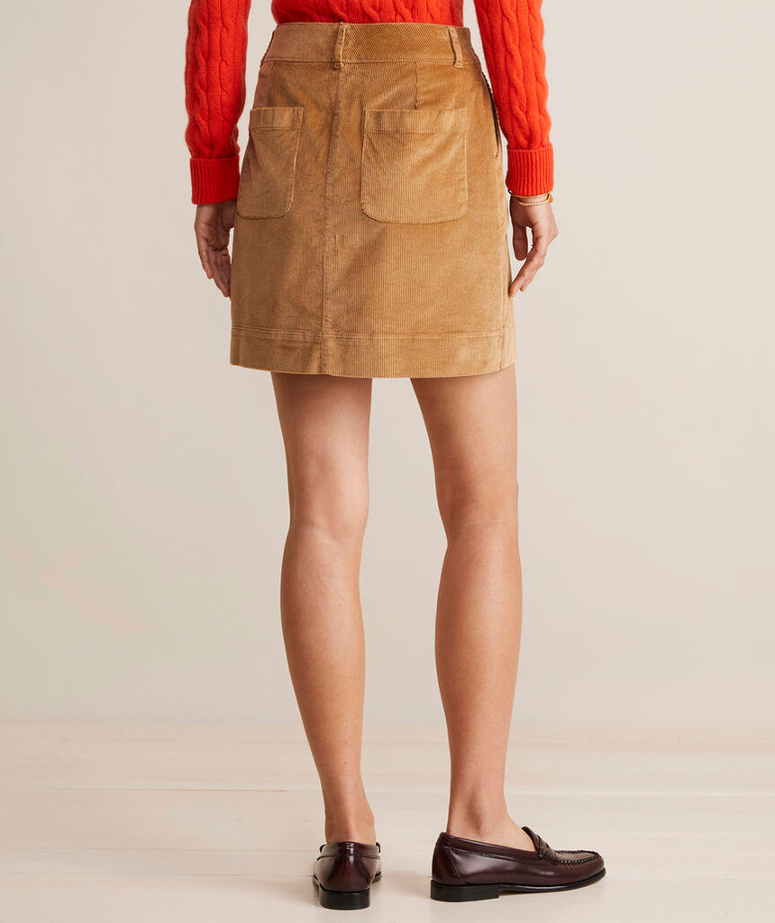 Vineyard Vines Corduroy Button-Front Skirt