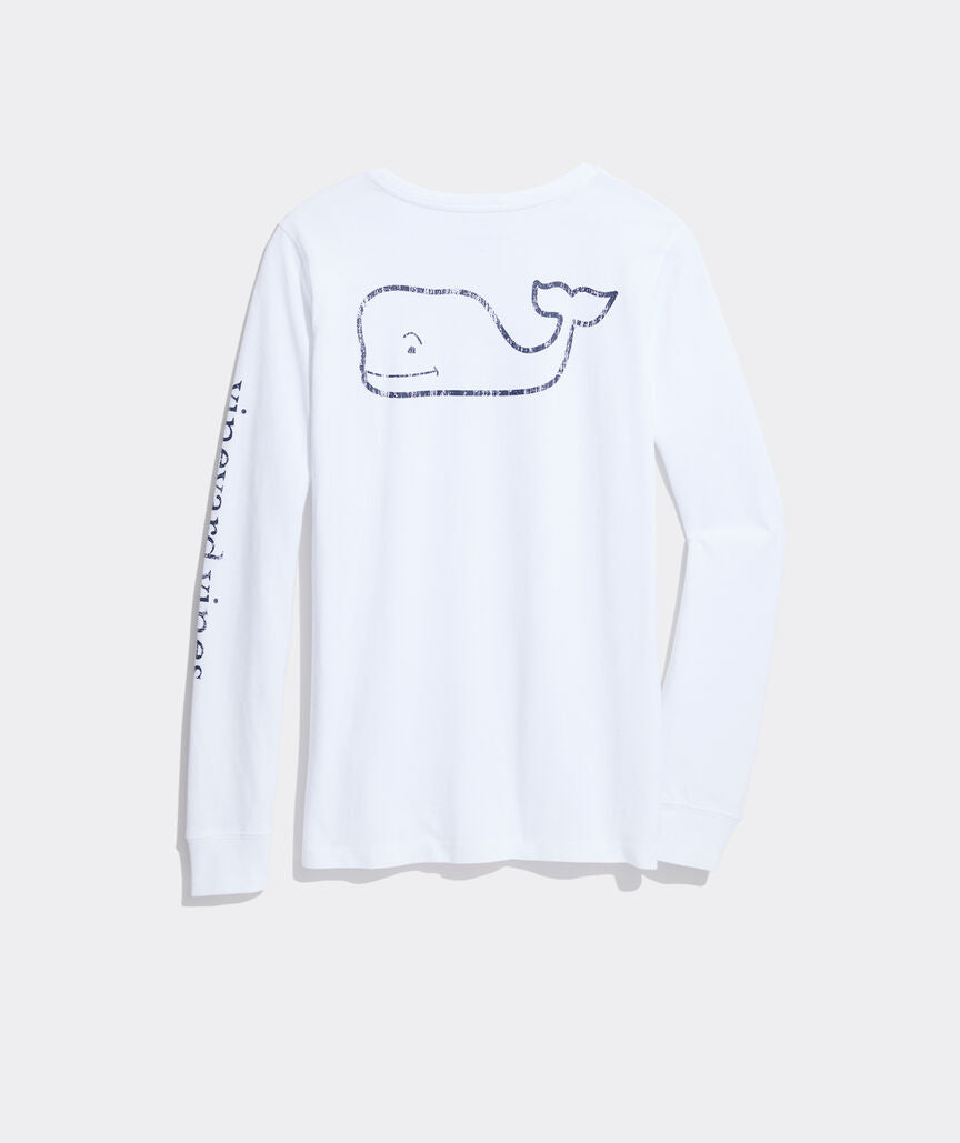 Vineyard Vines Vintage Whale Long-Sleeve Pocket Tee