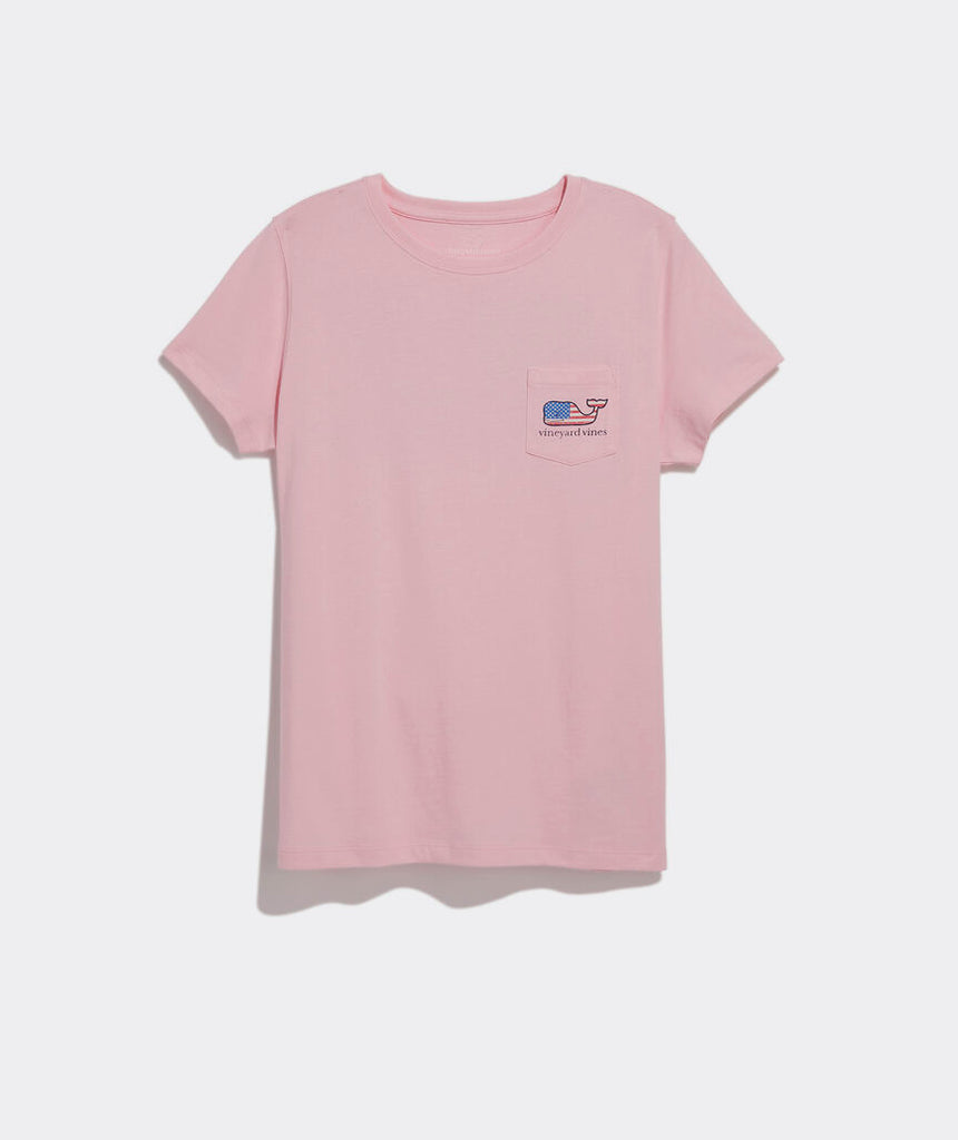 Vineyard Vines Flag Whale Short-Sleeve Pocket Tee
