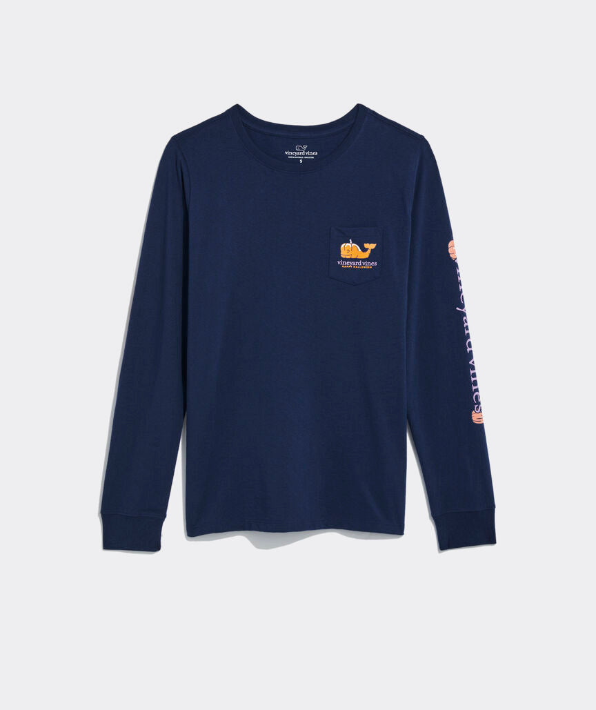 Vineyard Vines Halloween Icons Long-Sleeve Pocket Tee