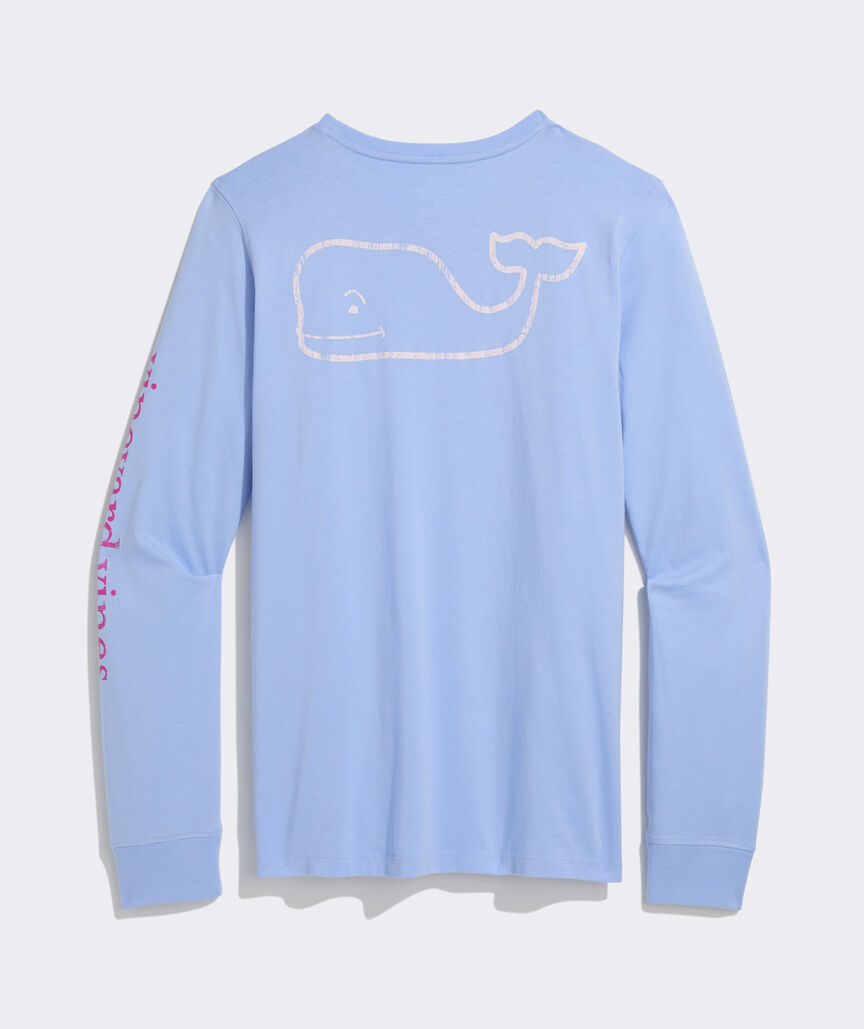 Vineyard Vines Women's Vintage Whale Long-Sleeve Pocket Tee