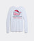 Vineyard Vines Women's Santa Whale Long-Sleeve Pocket Tee