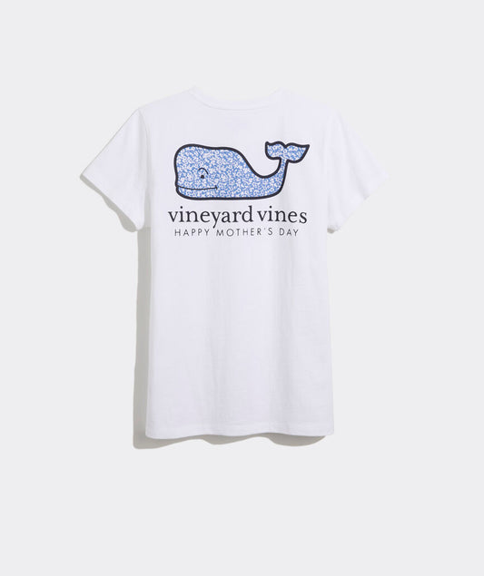 Vineyard Vines Mother's Day Floral Whale Fill Tee