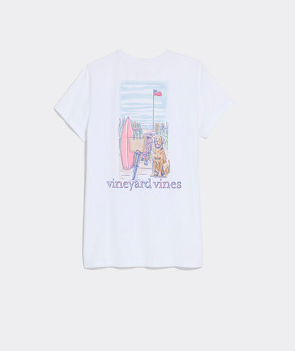 Vineyard Vines Beach Bike Dog Short-Sleeve Pocket Tee