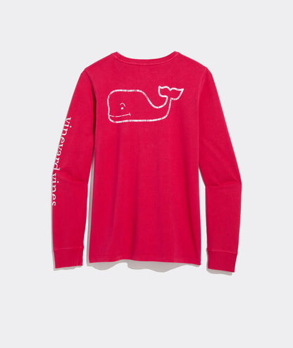 Vineyard Vines Garment-Dyed Vintage Whale Long-Sleeve Pocket Tee