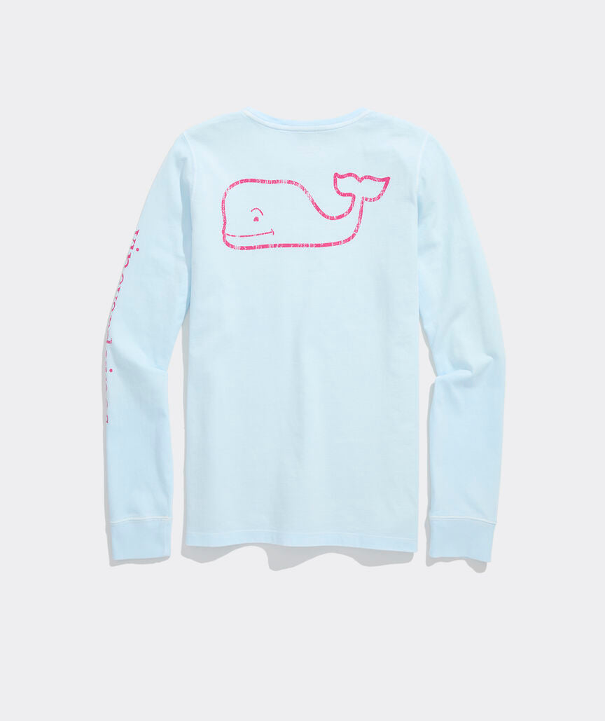 Vineyard Vines Garment-Dyed Vintage Whale Long-Sleeve Pocket Tee