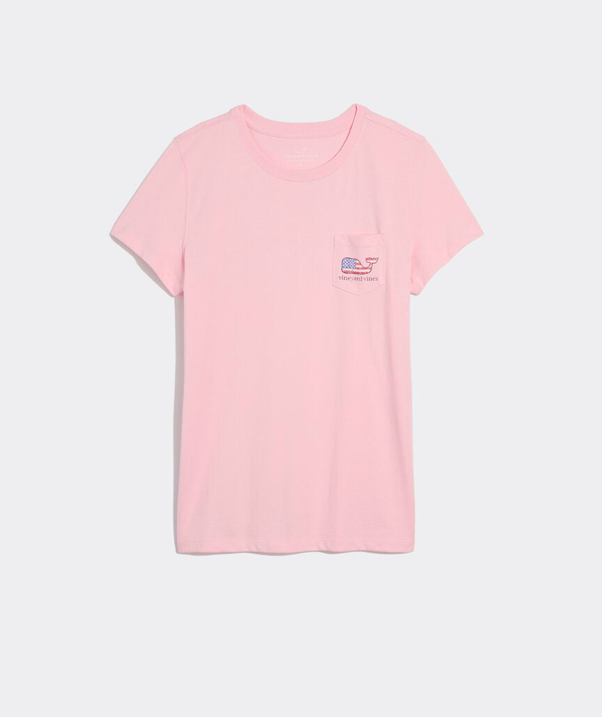 Vineyard Vines Flag Whale Short-Sleeve Pocket Tee