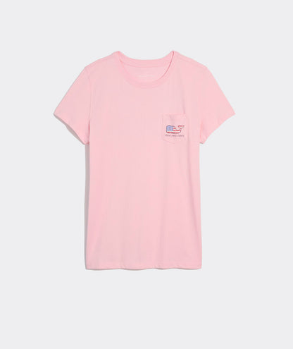 Vineyard Vines Flag Whale Short-Sleeve Pocket Tee