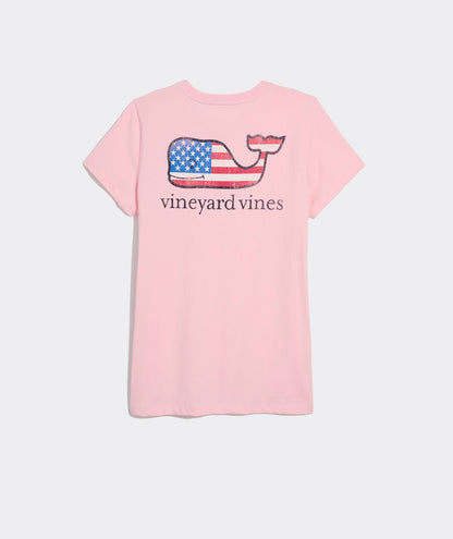 Vineyard Vines Flag Whale Short-Sleeve Pocket Tee