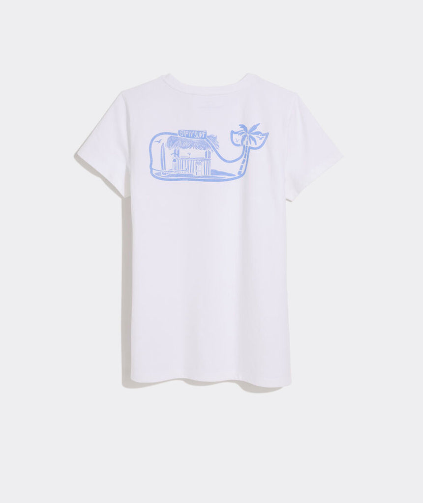 Vineyard Vines Sip N' Surf Scenic Whale Short-Sleeve Pocket Tee