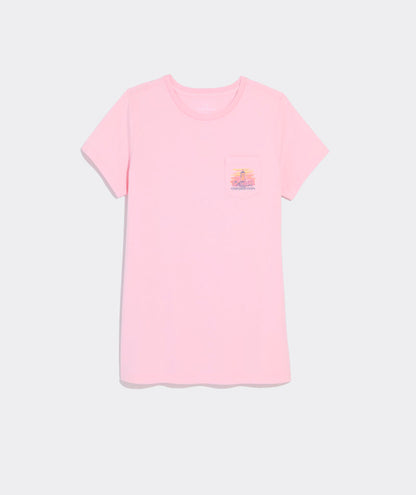 Vineyard Vines Painted Edgartown Lighthouse Short-Sleeve Pocket Tee