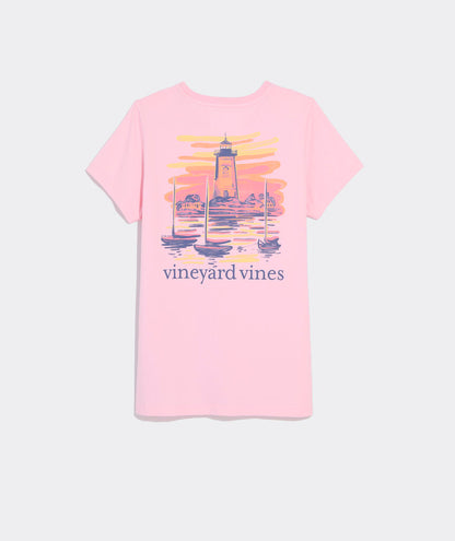 Vineyard Vines Painted Edgartown Lighthouse Short-Sleeve Pocket Tee