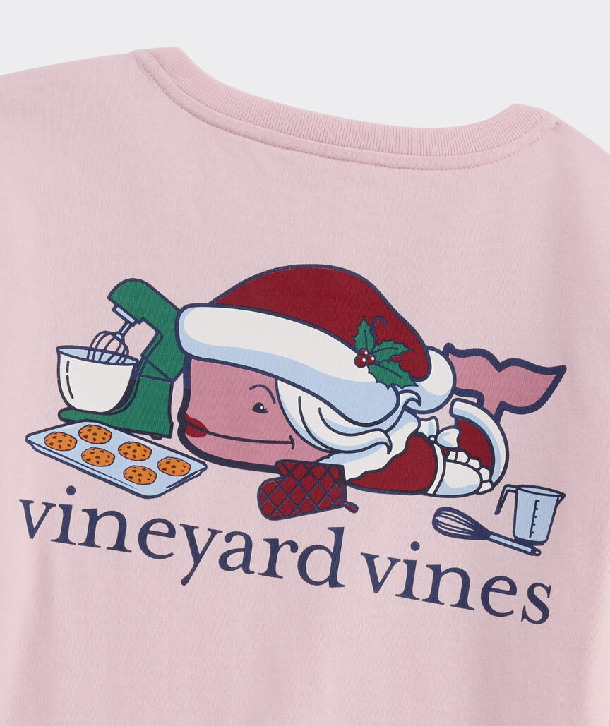 Vineyard Vines Women's Mrs. Claus Whale Bakeshop Long-Sleeve Pocket Tee