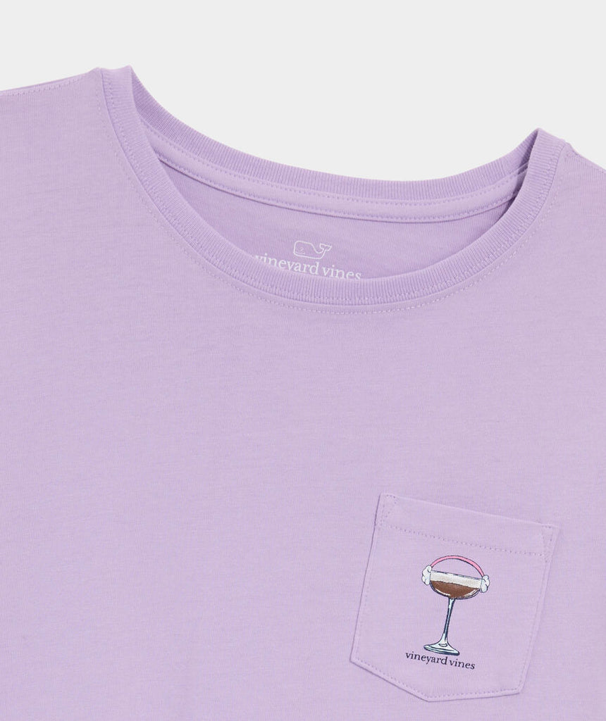 Vineyard Vines Women's Ski Lift Cocktails Long-Sleeve Pocket Tee