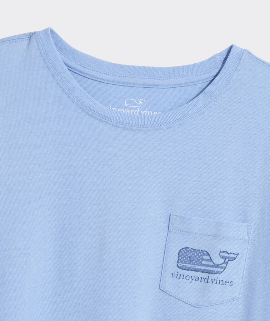 Vineyard Vines Tonal New Flag Whale Short-Sleeve Pocket Tee