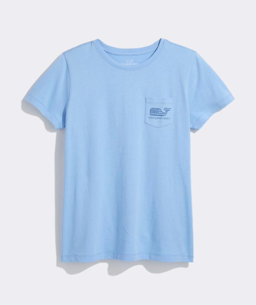 Vineyard Vines Tonal New Flag Whale Short-Sleeve Pocket Tee