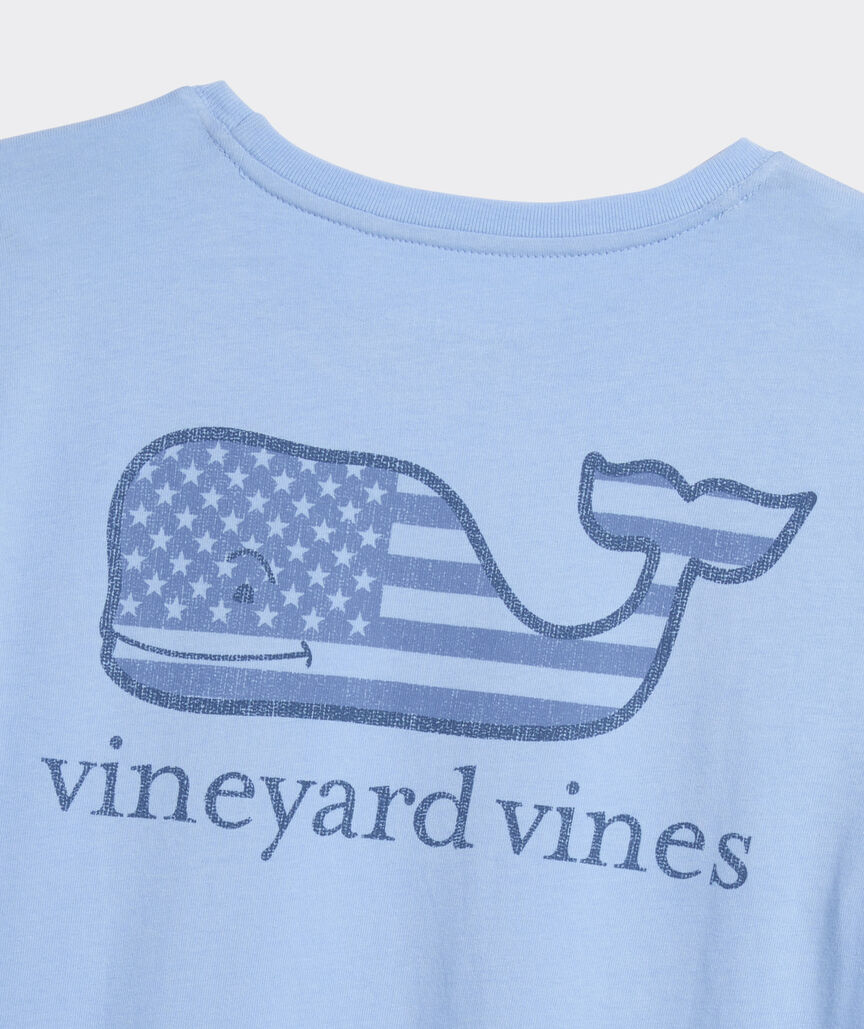 Vineyard Vines Tonal New Flag Whale Short-Sleeve Pocket Tee