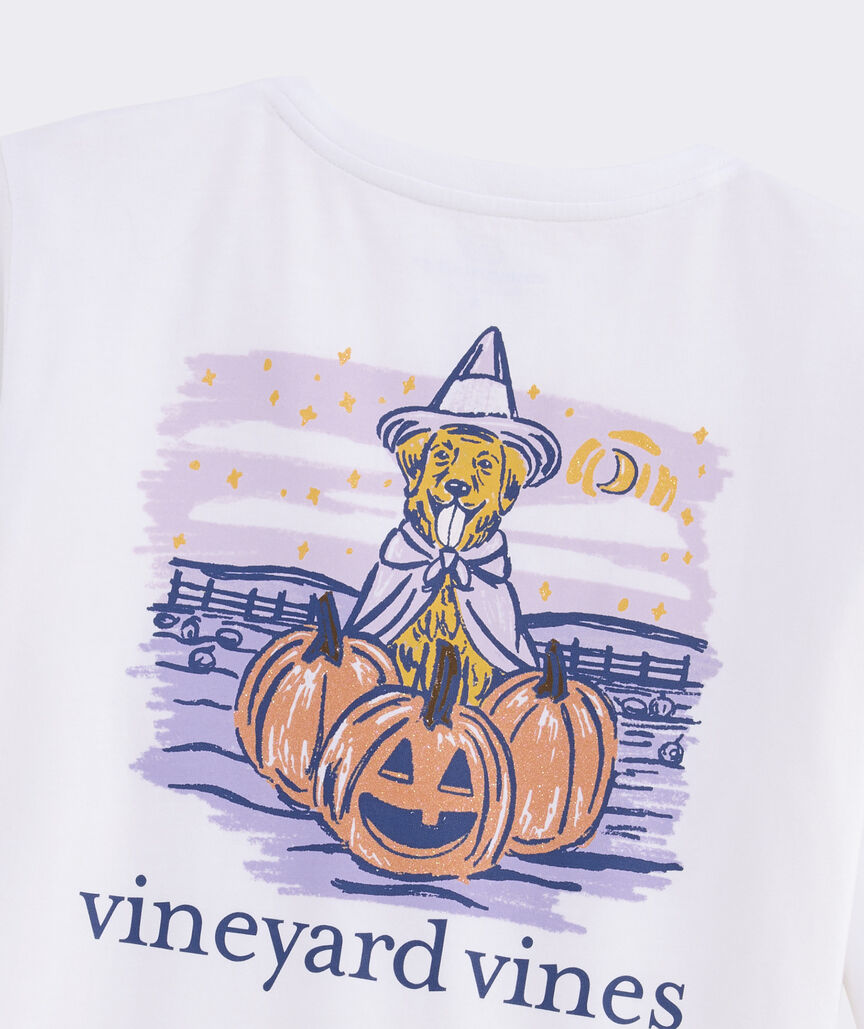 Vineyard Vines Women's Pumpkin Patch Pup Long-Sleeve Pocket Tee