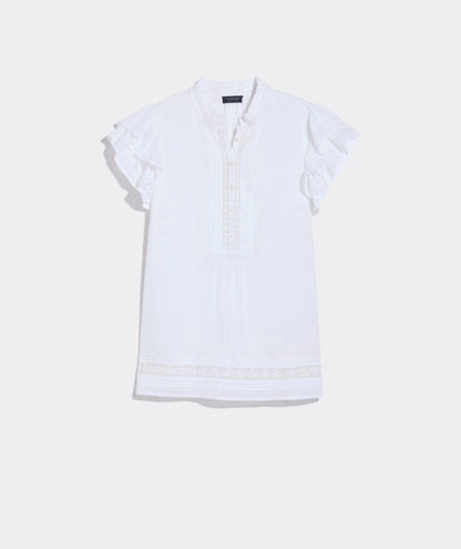 Vineyard Vines Adare Lace Inset Top