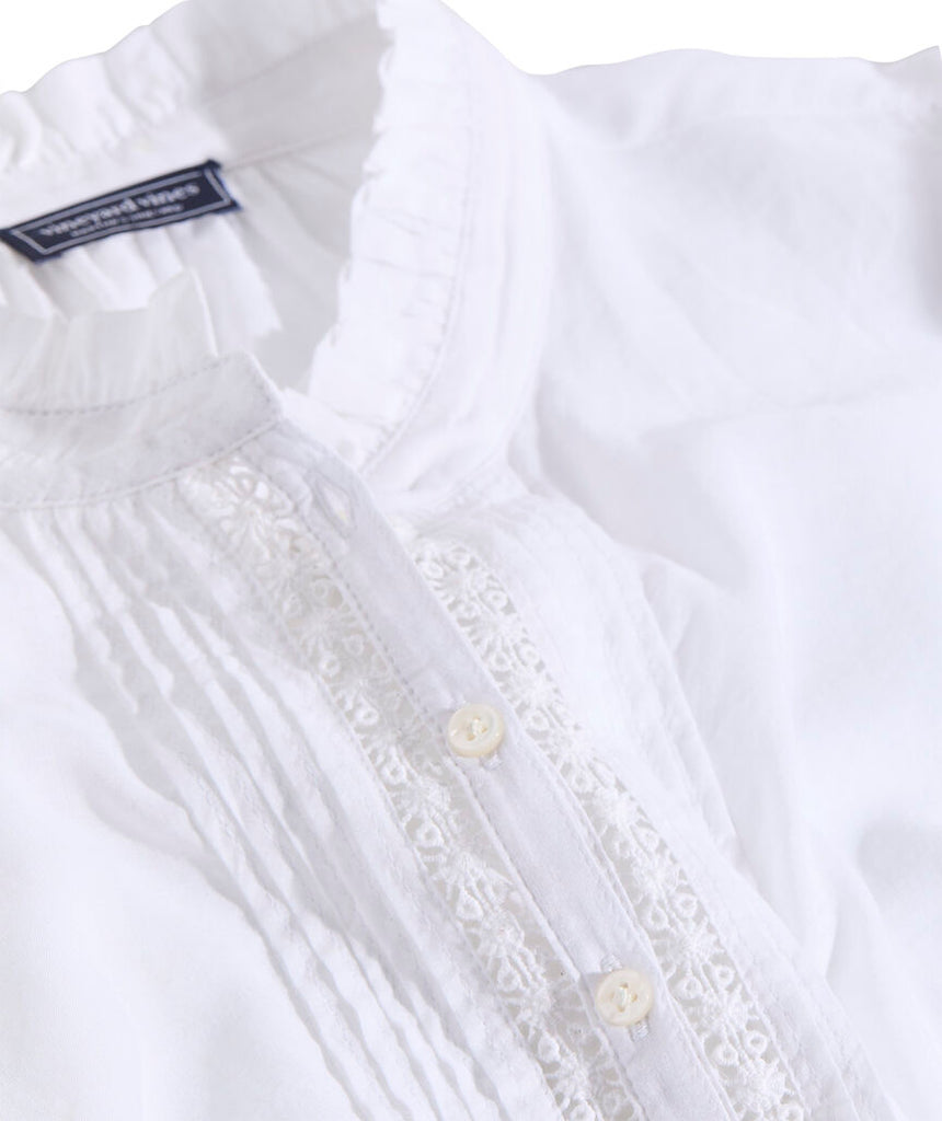 Vineyard Vines Adare Lace Inset Top