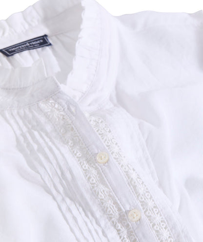 Vineyard Vines Adare Lace Inset Top