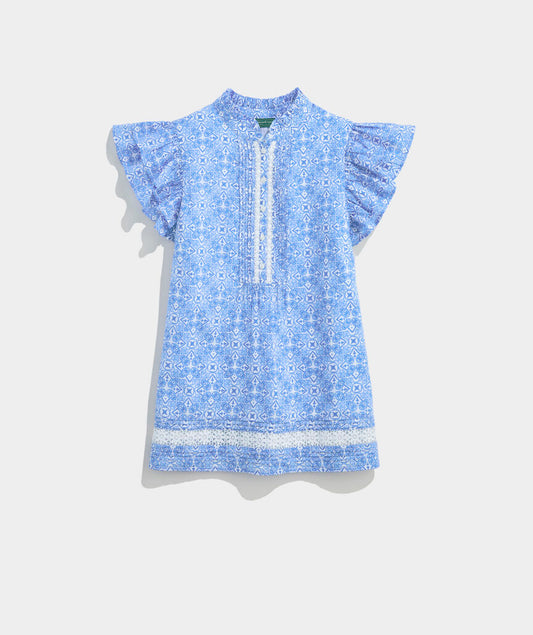 Vineyard Vines Adare Lace Inset Top