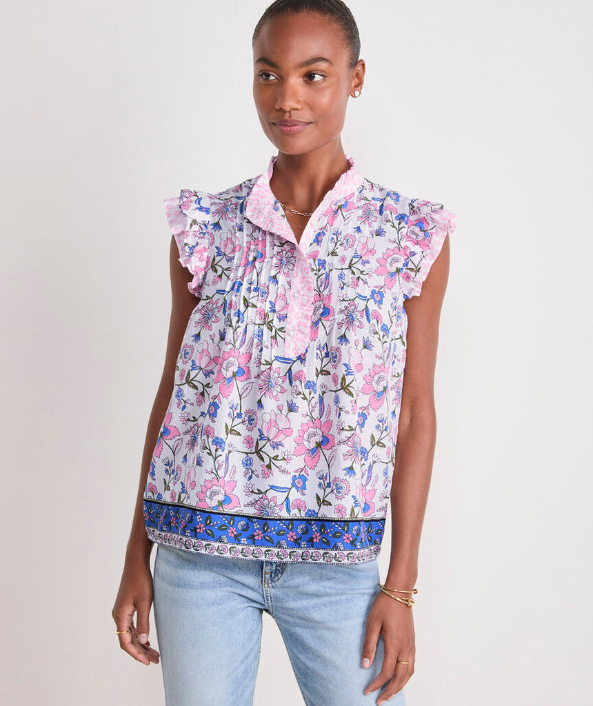 Vineyard Vines Adare Pintuck Top