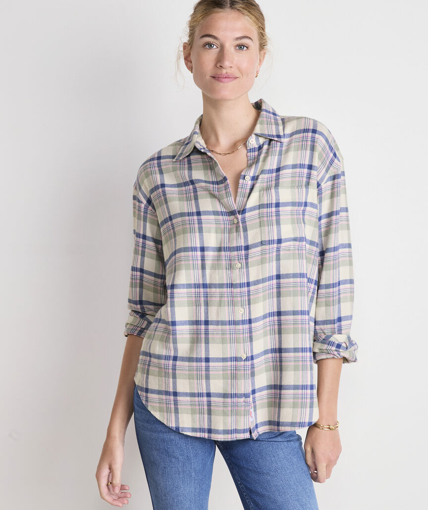 Vineyard Vines Birdie Flannel Button-Down
