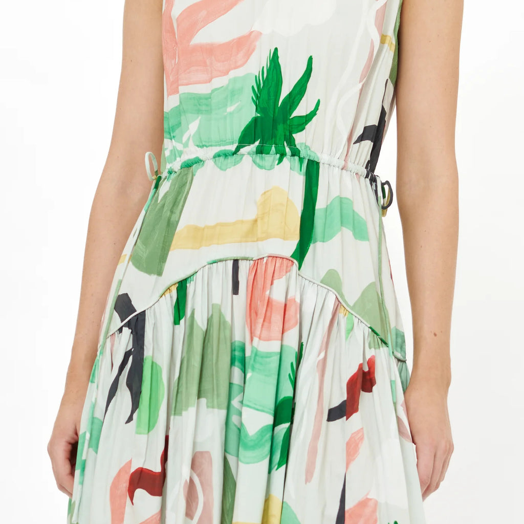 Oliphant Sleeveless Piped Maxi