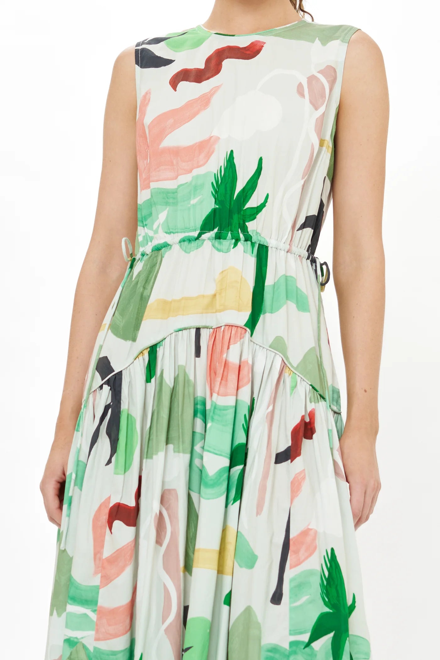 Oliphant Sleeveless Piped Maxi