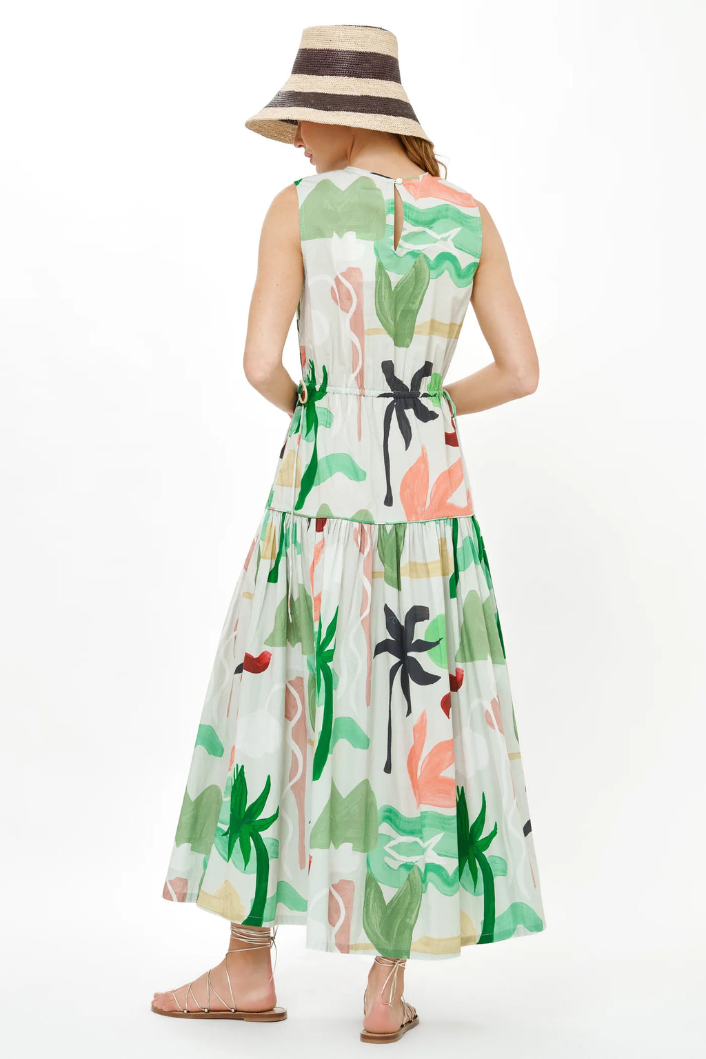 Oliphant Sleeveless Piped Maxi