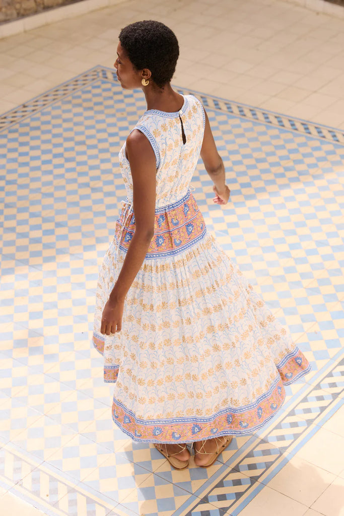 Oliphant Sleeveless Piped Maxi