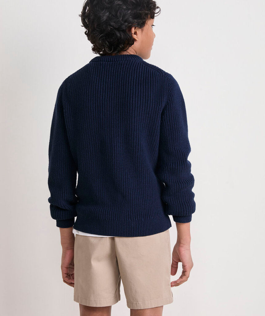 Vineyard Vines Boys' American Flag Crewneck Sweater