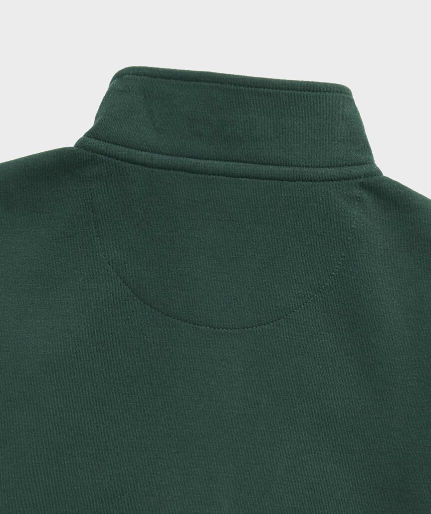 Vineyard Vines Boys' Plaid Collar Saltwater Quarter-Zip