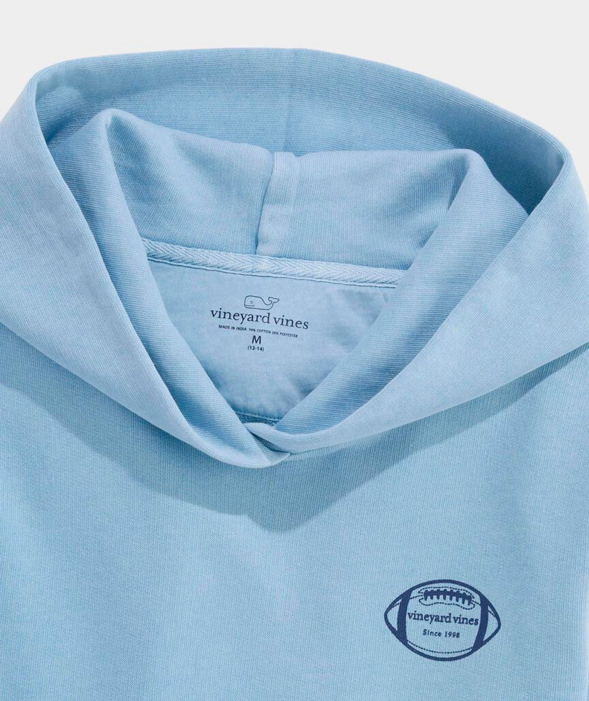 Vineyard Vines Boys' Surf Terry Football Graphic Hoodie