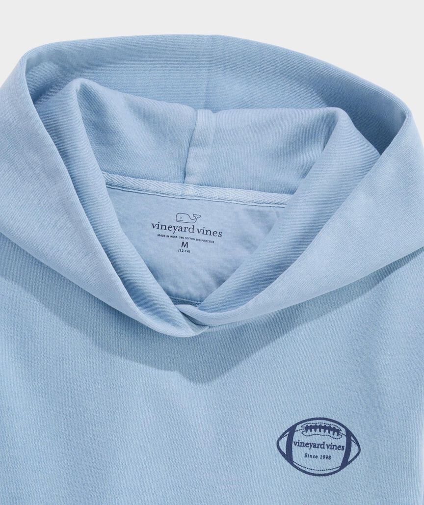 Vineyard Vines Boys' Surf Terry Football Graphic Hoodie