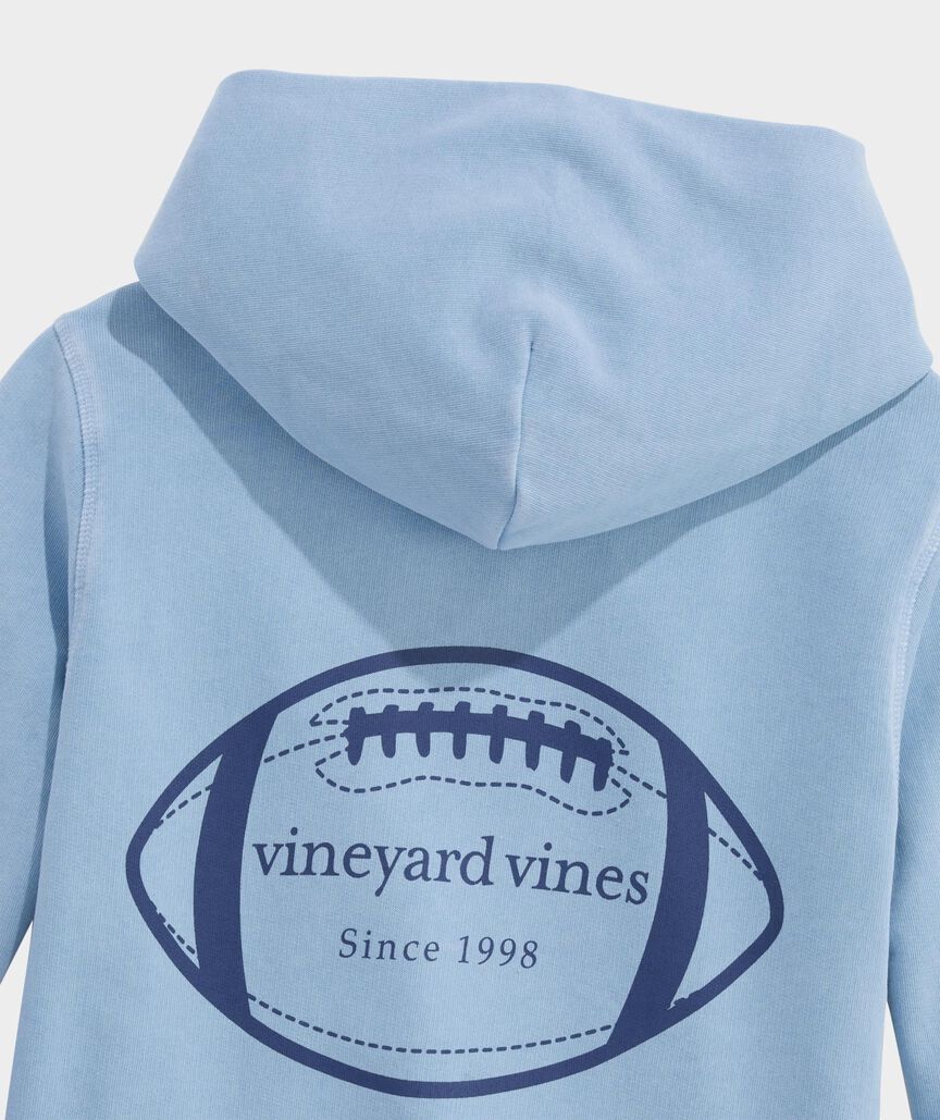 Vineyard Vines Boys' Surf Terry Football Graphic Hoodie
