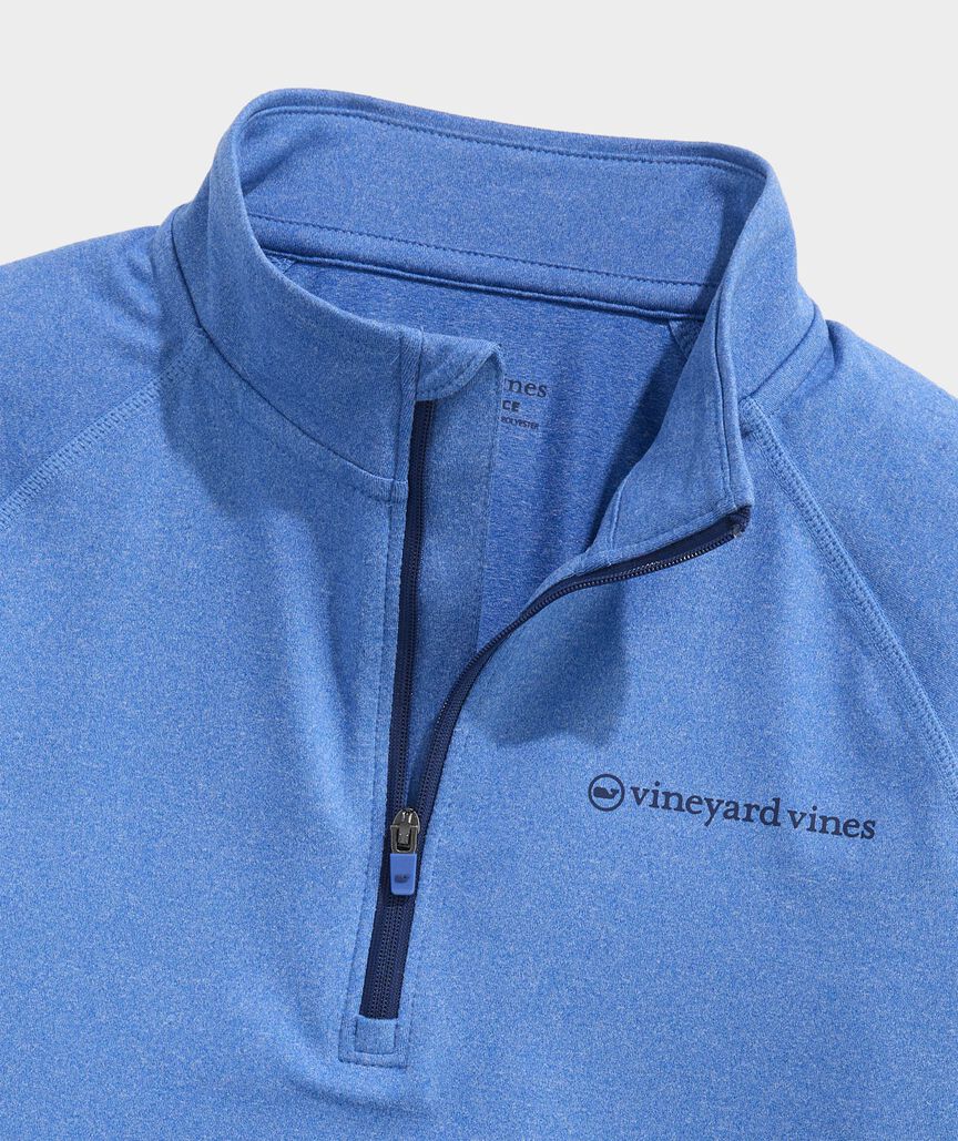 Vineyard Vines Boys' Performance Island Time Quarter-Zip
