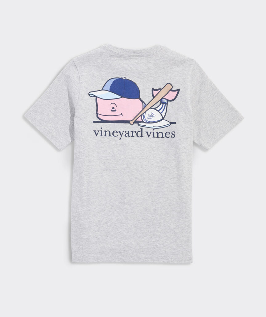 Vineyard Vines Boys' Baseball Player Whale Short-Sleeve Pocket Tee