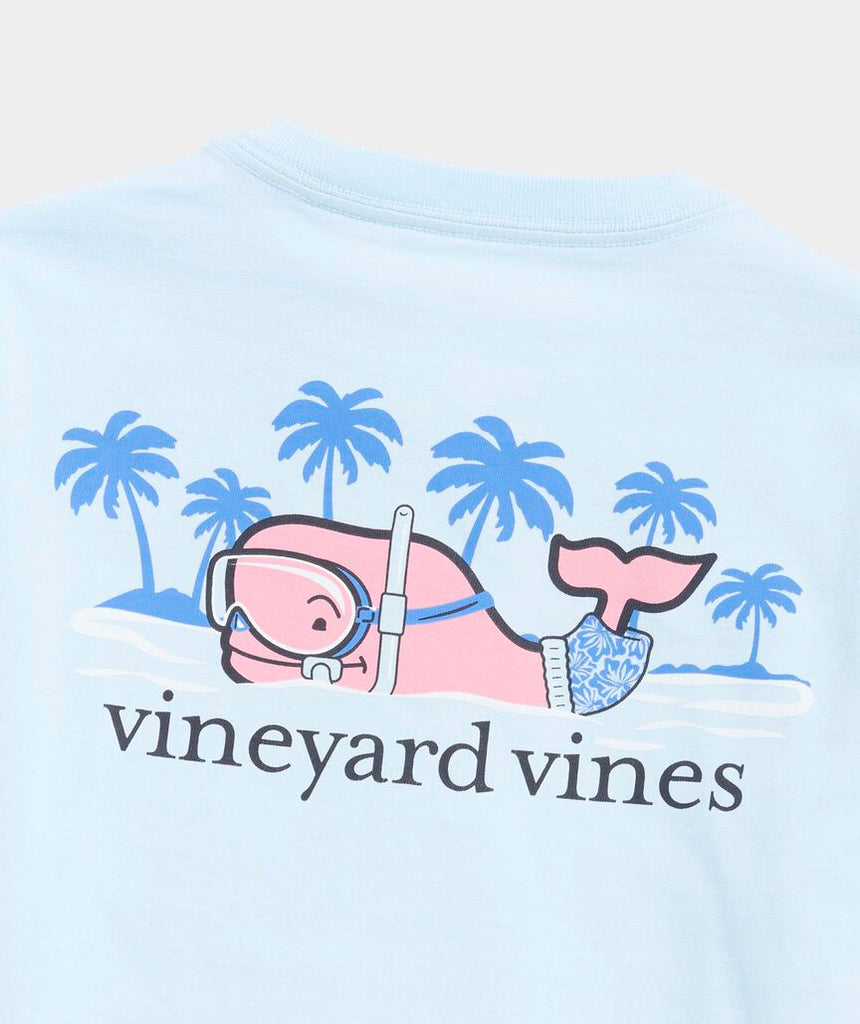 Vineyard Vines Boys' Scuba Whale Short-Sleeve Pocket Tee