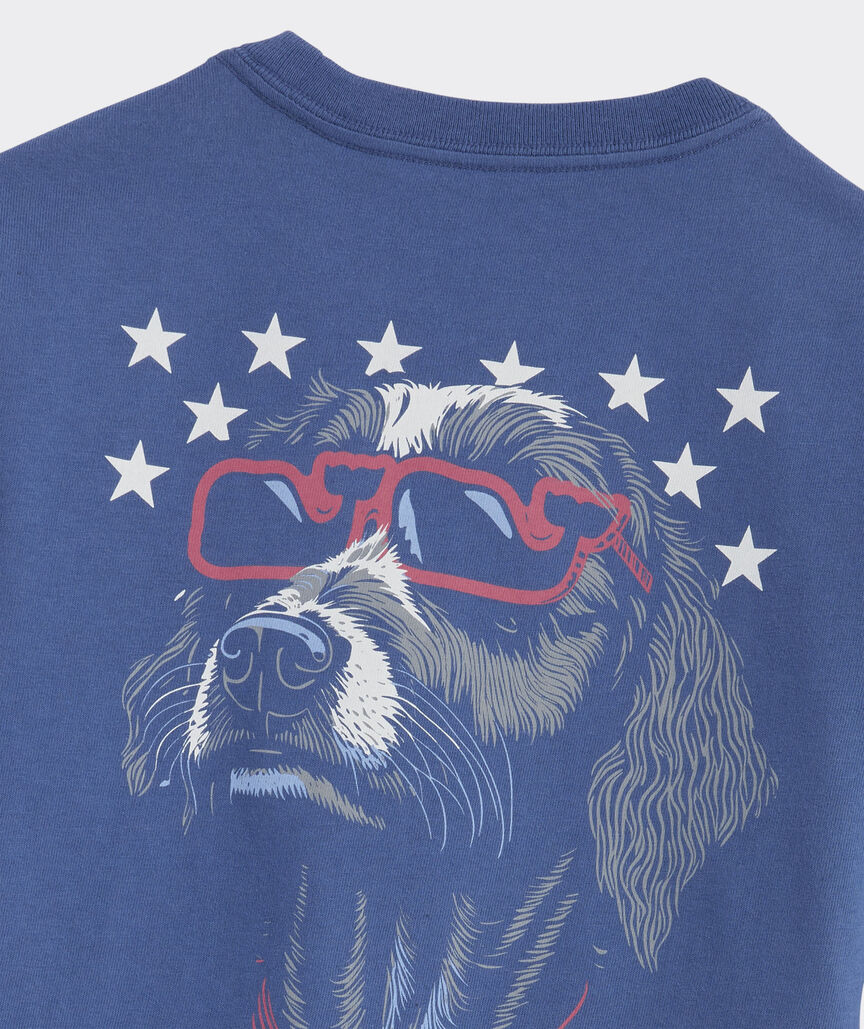 Vineyard Vines Boys' Americana Dog Short-Sleeve Pocket Tee