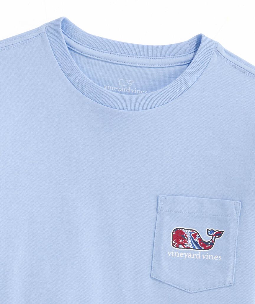 Vineyard Vines Boys’ Bone Fishing Whale Short-Sleeve Pocket Tee