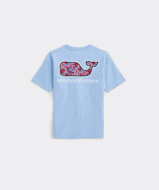 Vineyard Vines Boys’ Bone Fishing Whale Short-Sleeve Pocket Tee