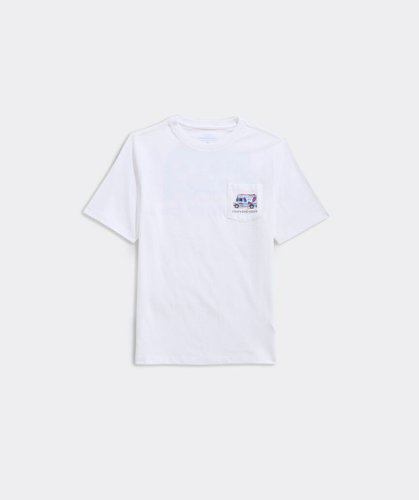 Vineyard Vines Boys' Ice Cream Surf Truck Short-Sleeve Pocket Tee
