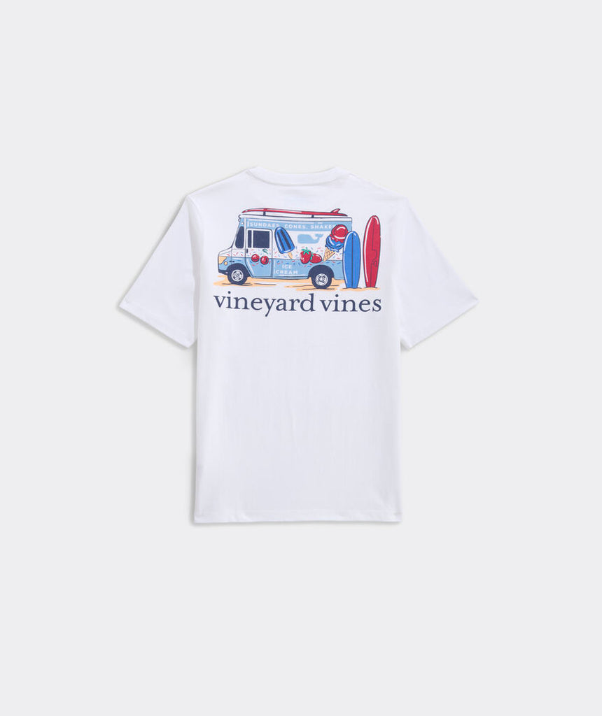 Vineyard Vines Boys' Ice Cream Surf Truck Short-Sleeve Pocket Tee