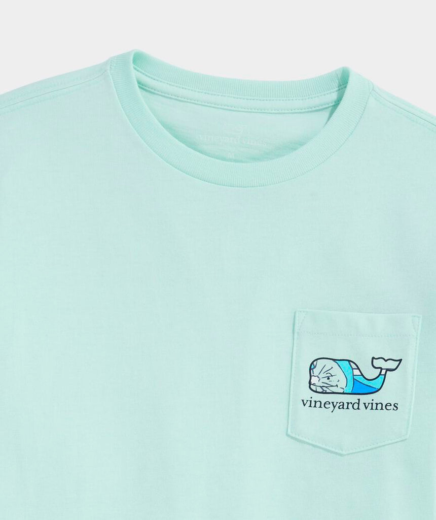 Vineyard Vines Boys' Colada Surf Whale Short-Sleeve Pocket Tee
