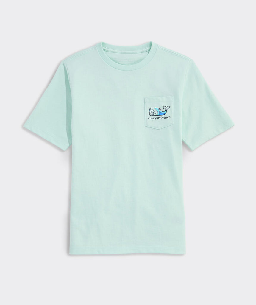 Vineyard Vines Boys' Colada Surf Whale Short-Sleeve Pocket Tee