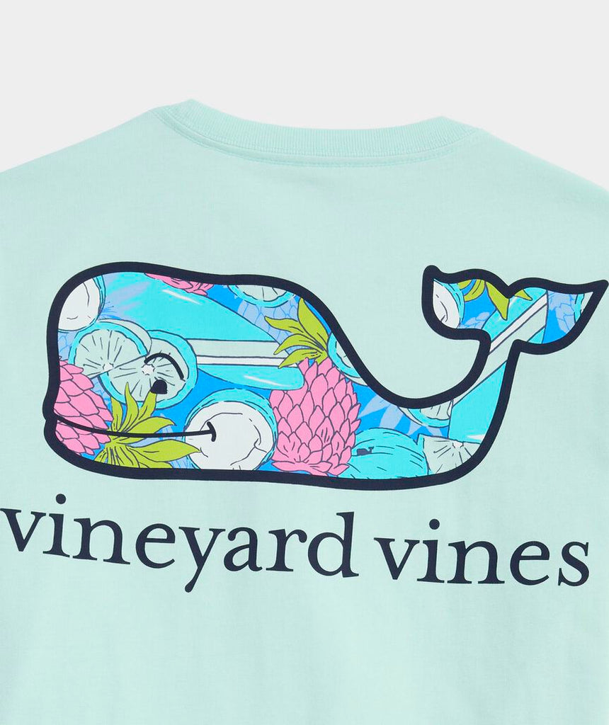 Vineyard Vines Boys' Colada Surf Whale Short-Sleeve Pocket Tee