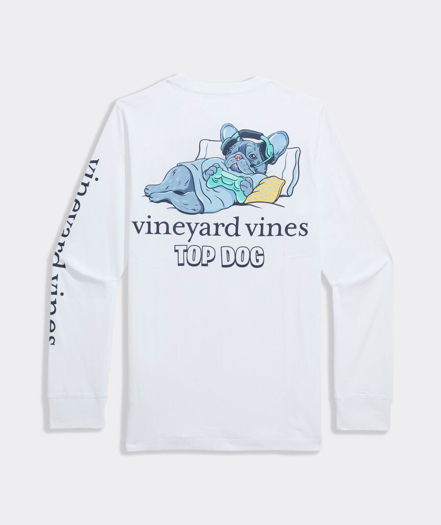 Vineyard Vines Boys' Top Dog Long-Sleeve Pocket Tee