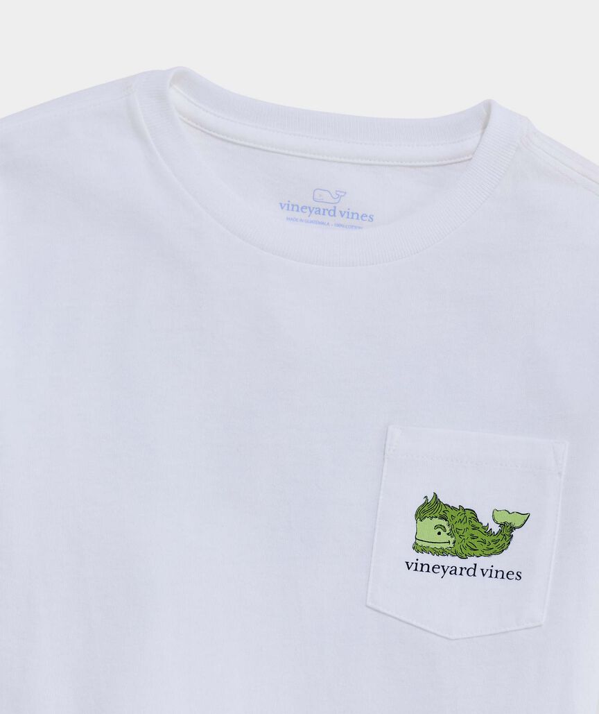 Vineyard Vines Boys' Holiday Grump Whale Long-Sleeve Pocket Tee